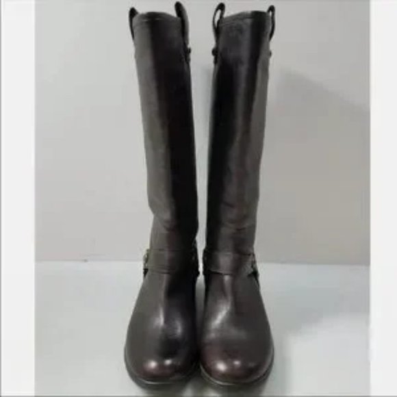 Coach Brown Leather Tall Boots Women's Size 6 riding boots - Picture 2 of 6
